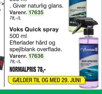 Harald Nyborg Voks quick spray tilbud
