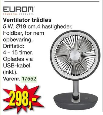 Harald Nyborg Ventilator trådløs tilbud