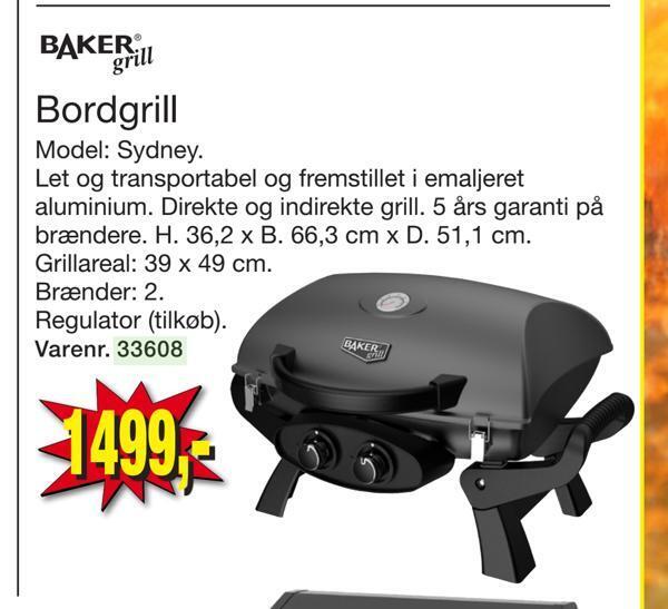 Bordgrill tilbud hos Harald