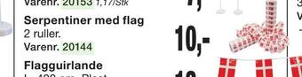 Harald Nyborg Serpentiner med flag tilbud