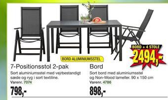 Harald Nyborg Bord + 4 stole tilbud