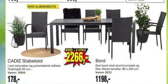 Harald Nyborg Bord + 6 stole tilbud