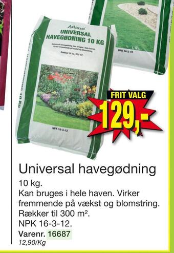 Harald Nyborg Universal havegødning tilbud