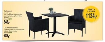 Harald Nyborg Bord + 2 stole tilbud