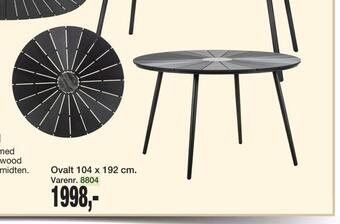 Harald Nyborg Rundt havebord tilbud