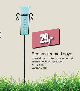 Harald Nyborg Regnmåler med spyd tilbud