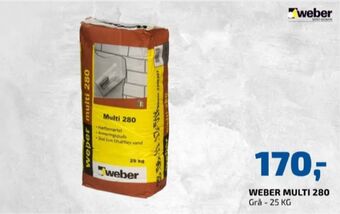 Davidsen Weber mørtel tilbud