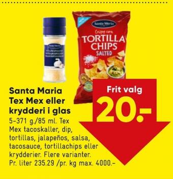 Bilka Santa maria taco sauce tilbud