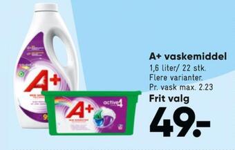 Bilka A+ vaskemiddel-tabs tilbud