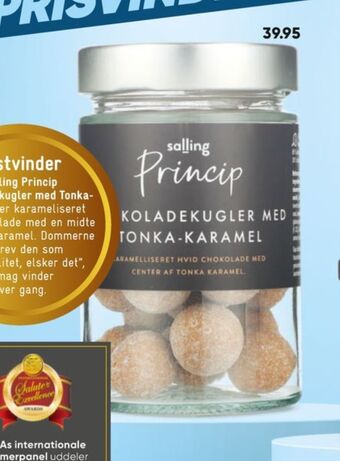 Bilka Salling princip chokoladekugler tonka karamel tilbud