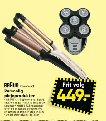 Bilka Braun krøllejern tilbud