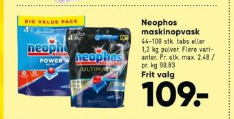 Bilka Neophos maskinopvask-pulver tilbud