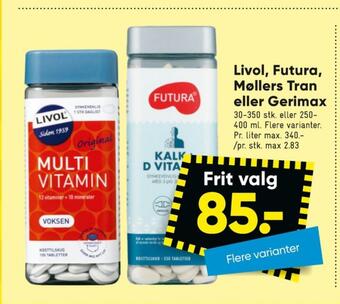 Bilka Livol multi vitaminer tilbud