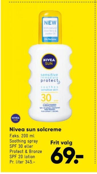 Bilka Nivea solcreme tilbud