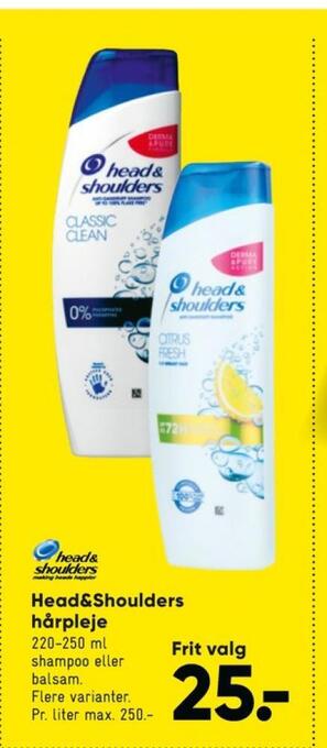 Bilka Head&shoulders shampoo tilbud