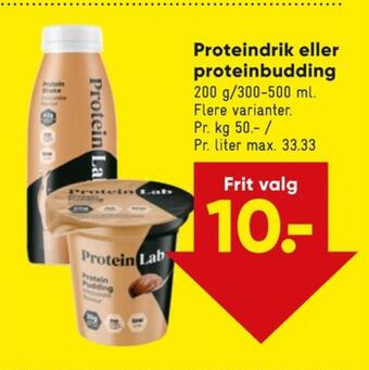 Bilka Protein lab dessert tilbud