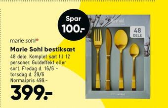 Bilka Marie sohl bestik tilbud