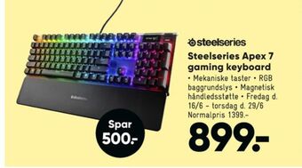 Bilka Steelseries tastatur tilbud