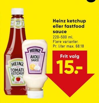 Bilka Heinz ketchup tilbud