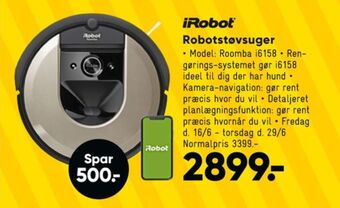 Bilka Irobot robotstøvsuger tilbud