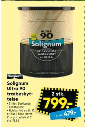Bilka Solignum træbeskyttelse tilbud