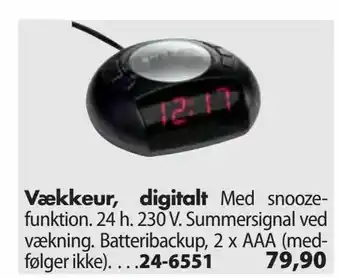 Vækkeur, digitalt