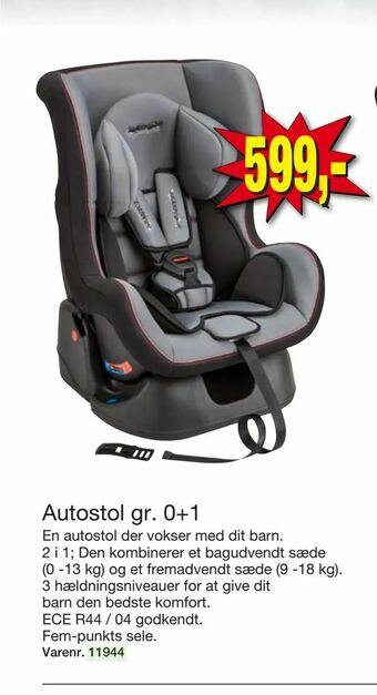 Harald Nyborg Autostol gr. 0+1 tilbud