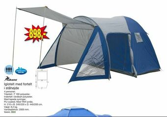 Harald Nyborg Iglotelt med fortelt i ståhøjde tilbud