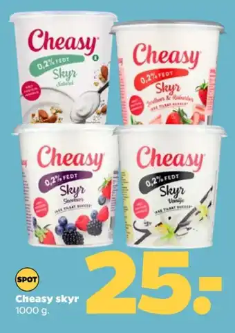 Netto Cheasy skyr naturel tilbud
