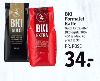 SPAR Guld kaffe formalet tilbud