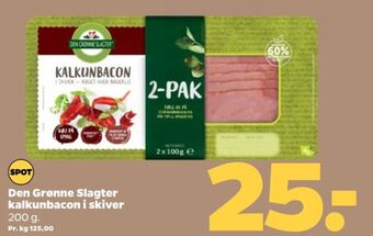 Netto Den grønne slagter kalkunbacon tilbud