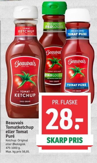 SPAR Beauvais ketchup tilbud