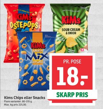 SPAR Kims snacks tilbud