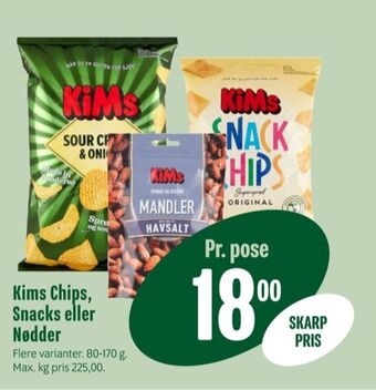 Min Købmand Kims snacks tilbud