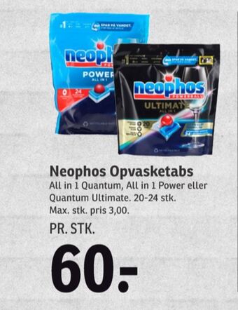 SPAR Neophos maskinopvask-tabs tilbud