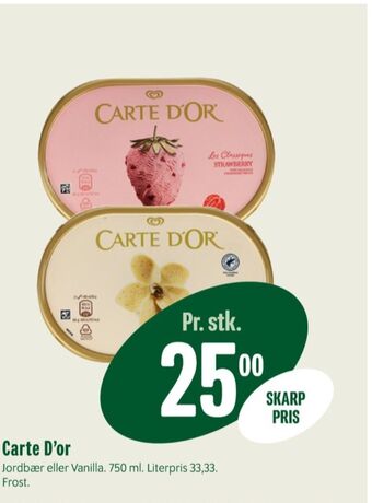 Min Købmand Carte d'or is tilbud