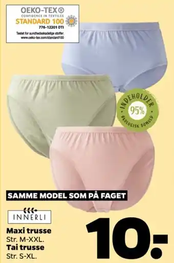 Netto Innerli trusser tilbud