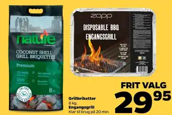 Netto Nature grillbriketter tilbud