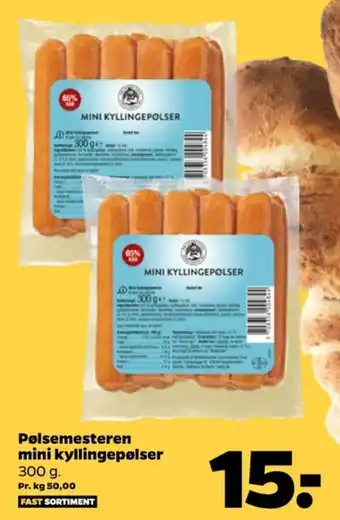 Netto Pølsemesteren kyllingepølser tilbud