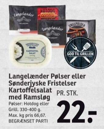 SPAR Langelænder hotdogpølser tilbud