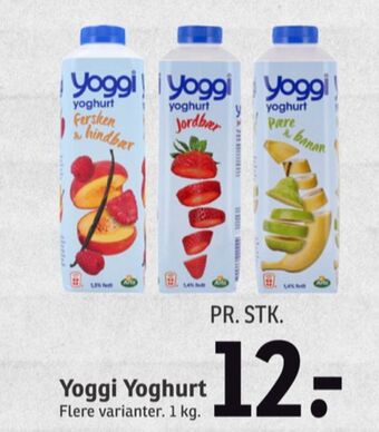 SPAR Yoggi yoghurt pære & banan tilbud
