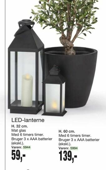 Harald Nyborg LED-lanterne tilbud