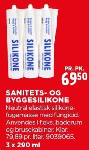 jem & fix SANITETS- OG BYGGESILIKONE tilbud