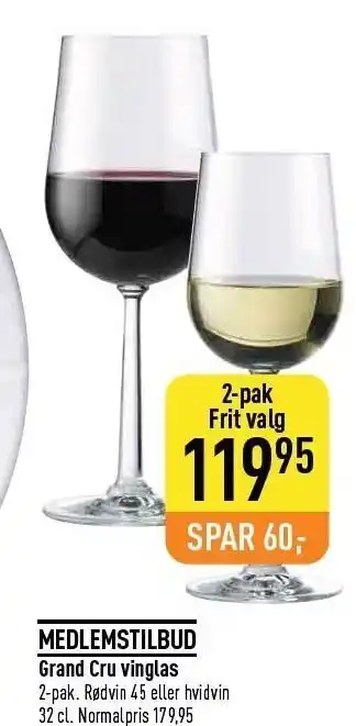 Imerco Grand cru vinglas 2-pak tilbud