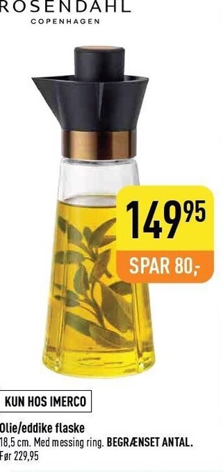 Imerco Olie/eddike flaske tilbud