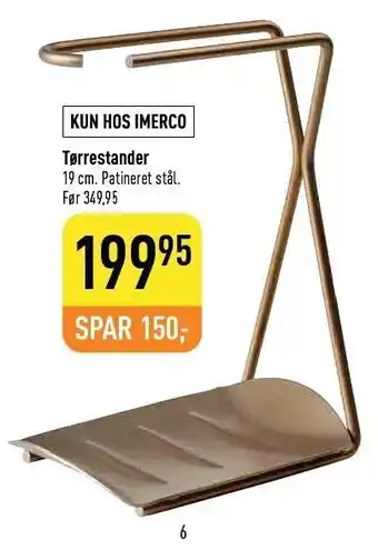 Imerco Tørrestander 19 cm tilbud
