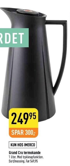 Imerco Grand cru termokande 1 liter tilbud