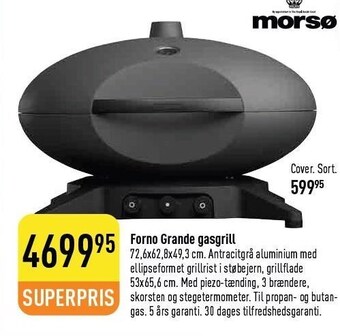 Imerco Forno grande gasgrill, cover tilbud