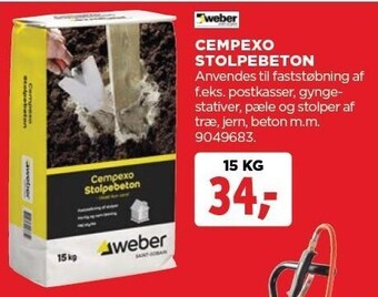 jem & fix Weber cempexo stolpebeton tilbud
