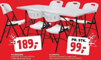 Foldebord eller klapstol